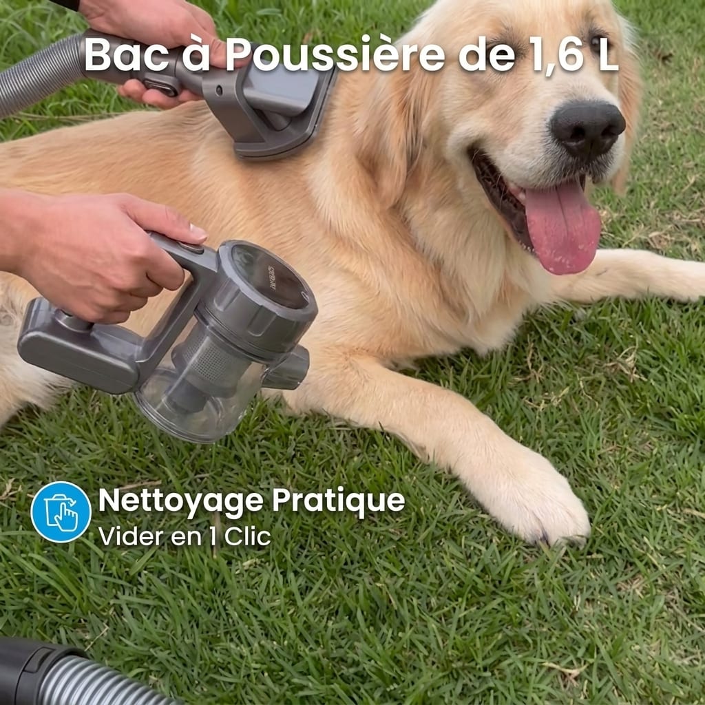 Kit de Toilettage Aspirant FluffOff™
